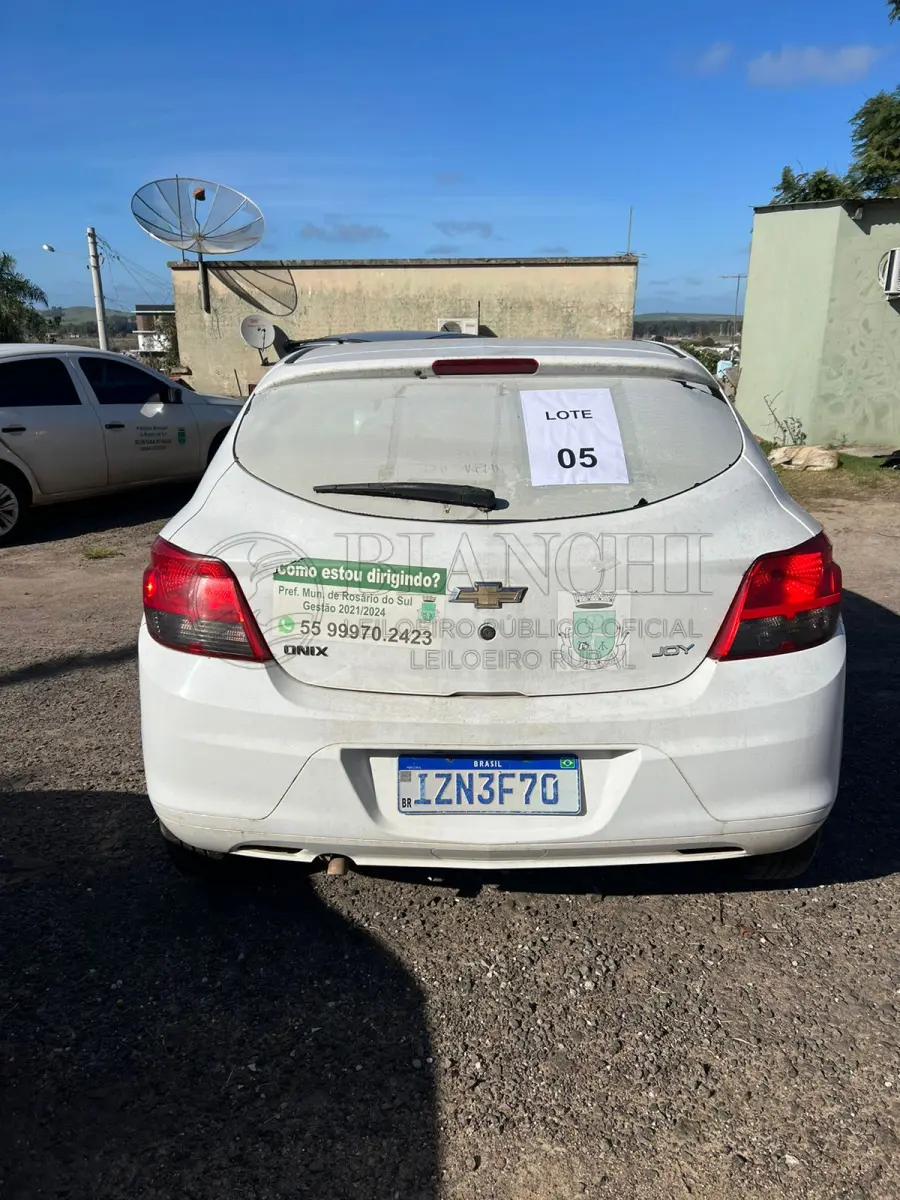 LOTE 005 - CHEVROLET/ONIX 10MT JOYE 
ANO: 2019/2019
