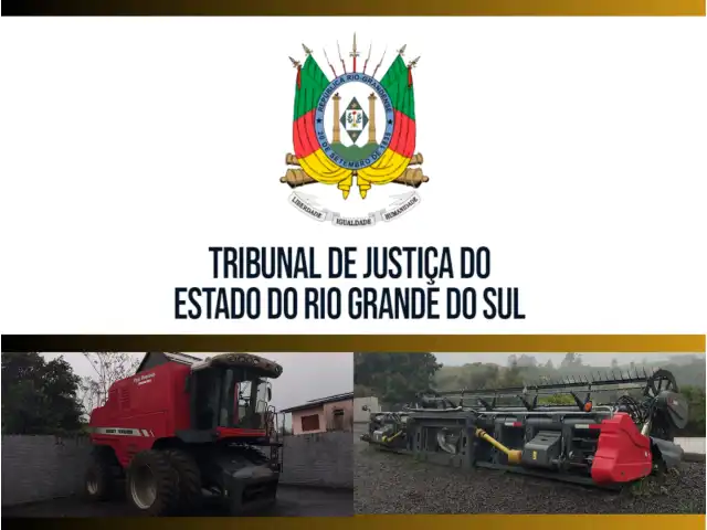 LEILÃO JUDICIAL | COMARCA DE TRES PASSOS - COLHEITADEIRA AGRÍCOLA DE MARCA MASSEY FERGUSON, MODELO MF 9690