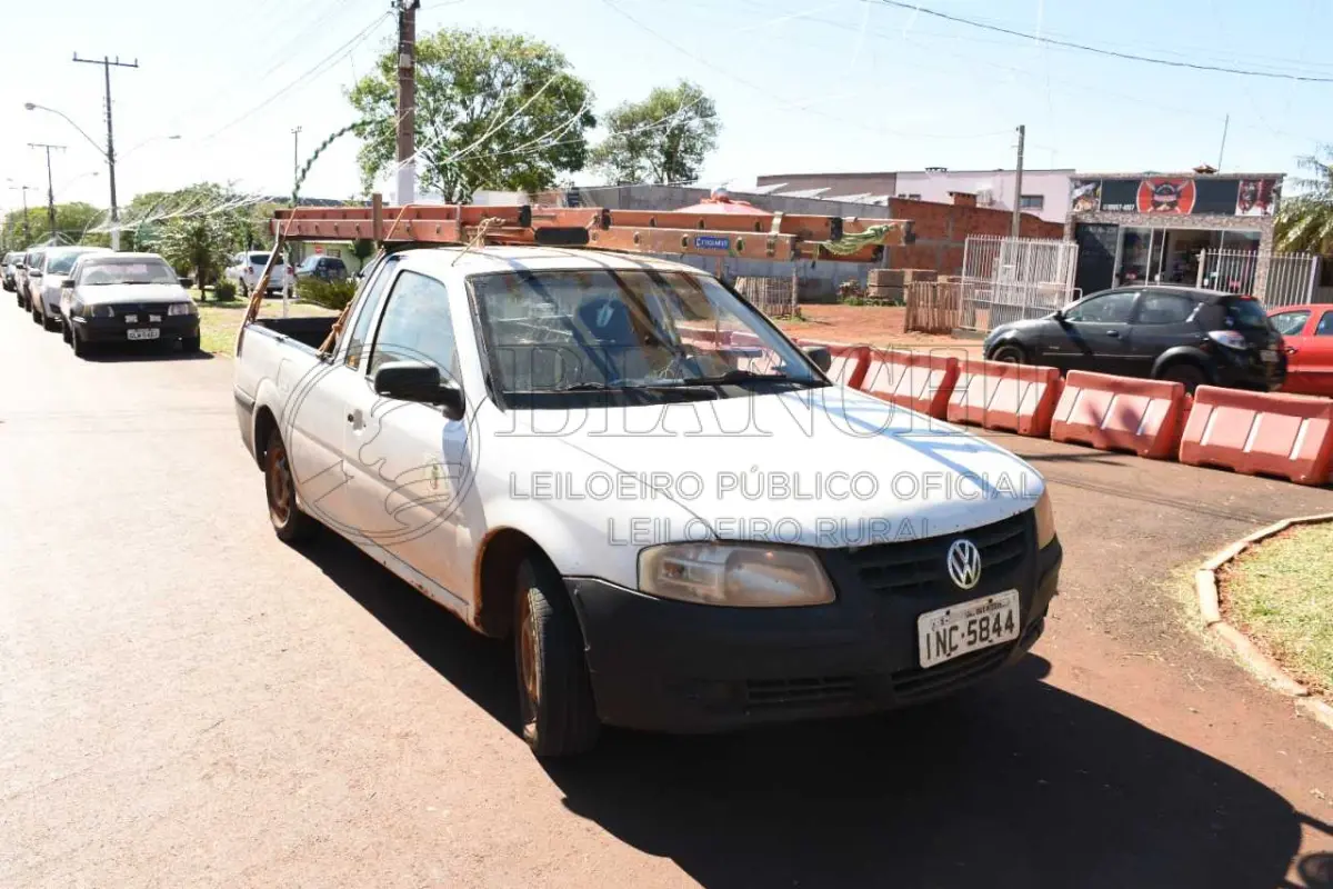LOTE 004 - VW/SAVEIRO 1.6,Ano/modelo: 2006/2006,Placa: INC5844,Chassi: 9BWEB05WX6P072195,RENAVAM: 884375854