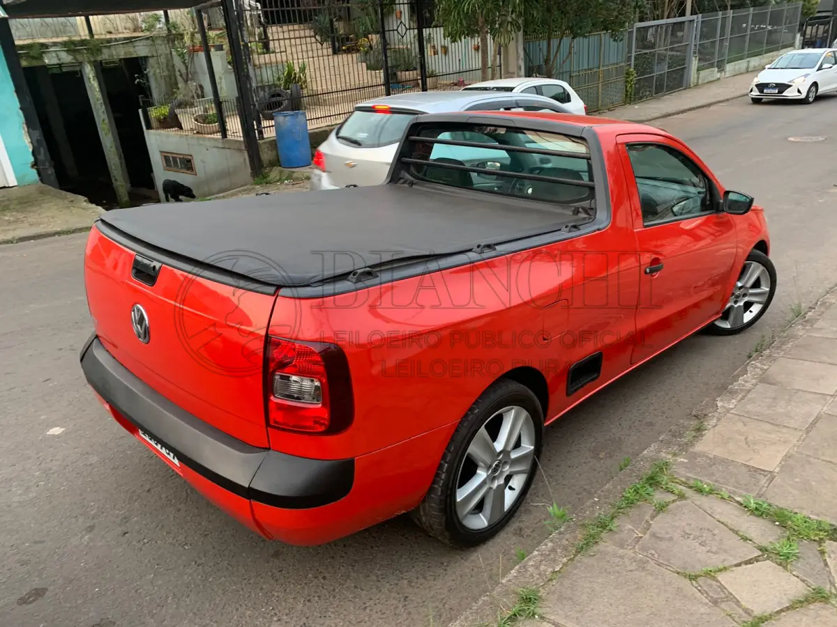 LOTE 035 - "Veículo marca/modelo: VW/SAVEIRO 1.6 CS Ano/modelo: 2013/2013 Placa: IUC9G91 Chassi: 9BWKB05UXDP209053 RENAVAM: 526003154 Registrado em: PORTO ALEGRE Tipo: Caminhonete Cor: Vermelha Espécie: Carga Veículo está: Em circulação"