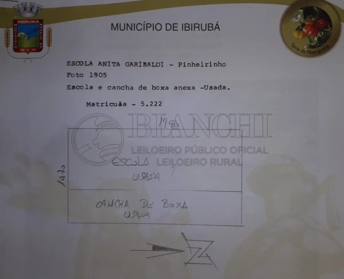 LOTE 017 - Uma fração de terras, com área superficial de 1.000,00m, na localidade do Pinheirinho, conforme matrícula junto ao Cartório de Imóveis n.° 5.222.