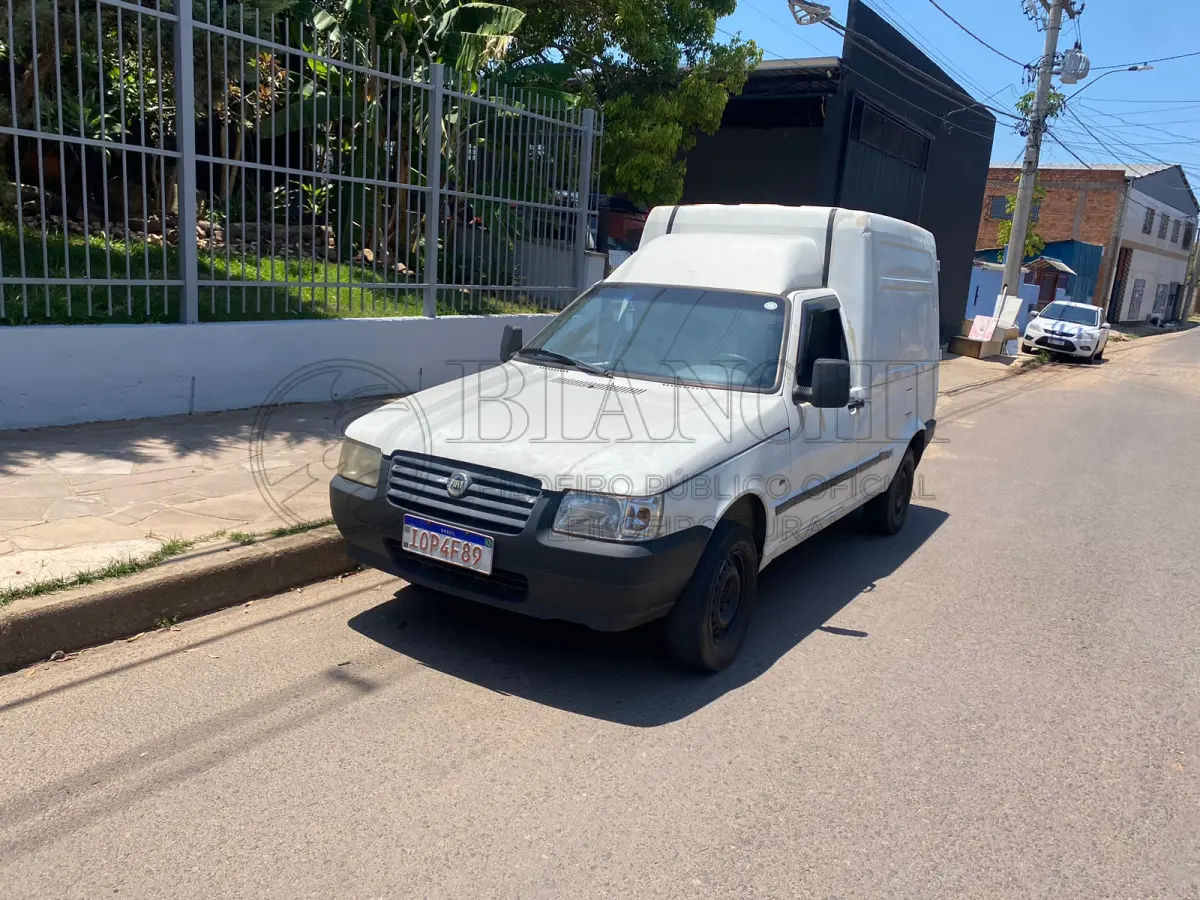 LOTE 009 - Veículo marca/modelo: FIAT/FIORINO FLEX, Ano/modelo: 2008/2008, Placa: IOP4F89, Chassi: 9BD25504988831114, RENAVAM: 958309280,  Tipo: Caminhonete, Cor: Branca, Espécie: Carga, Veículo está: Em circulação, Licenciamento válido até: 31/07/2022