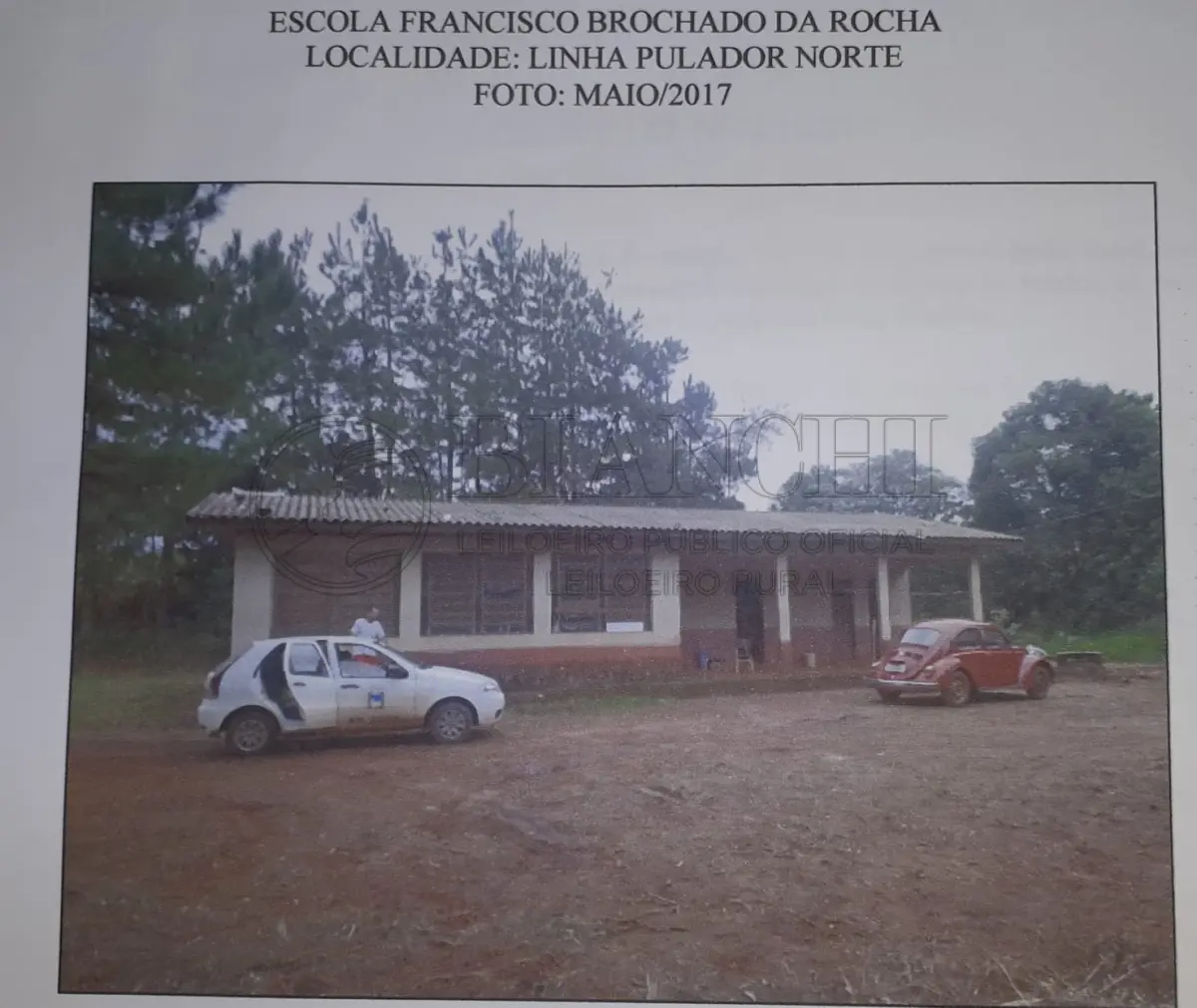 LOTE 014 - Uma fração de terras, medindo 50,00m de frente por 40,00m de fundo, área superficial de 2.000,00m², com edificação de 6,45m × 16,57m, na localidade de Linha Pulador Norte, conforme matrícula junto ao Cartório de Imóveis n.° 9.893