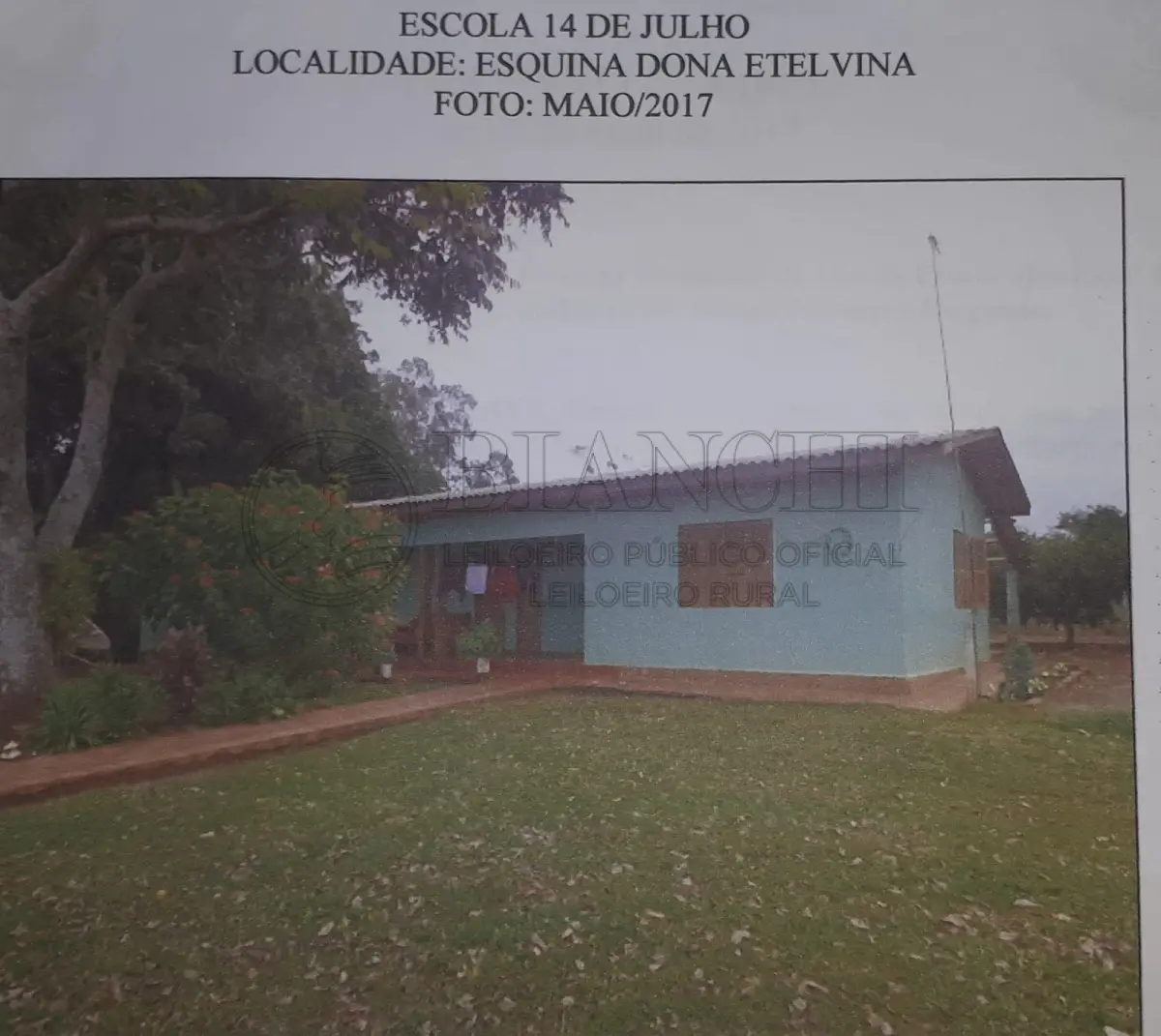 LOTE 016 - Uma fração de terras de cultura, com área de 1,0ha, na localidade de Egonio Wayhs, conforme matrícula junto ao Cartório de Imóveis n.° 7.846