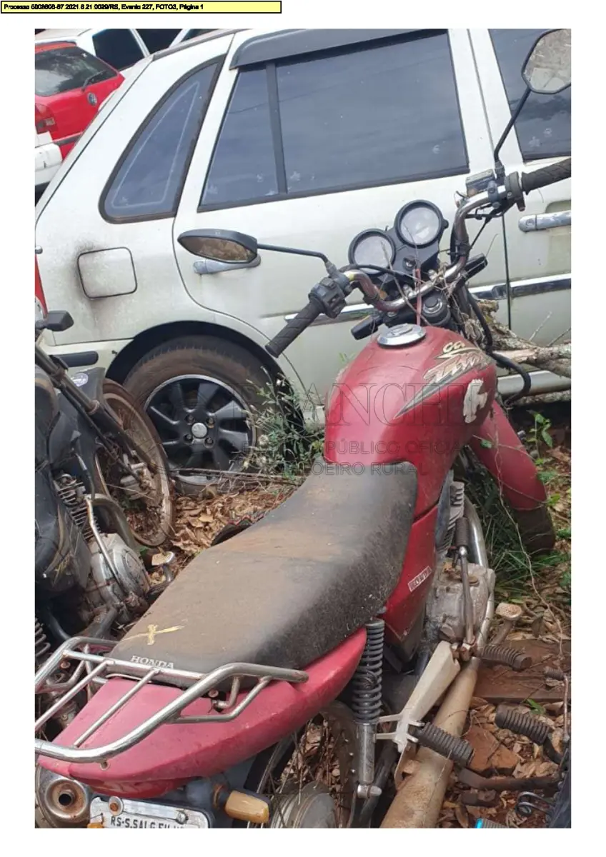 LOTE 001 - MOTOCICLETA CG 125 ES