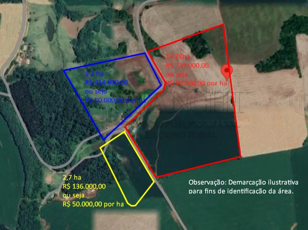 LOTE 003 - FRAÇÃO DE TERRAS AREA DE 27.200M²