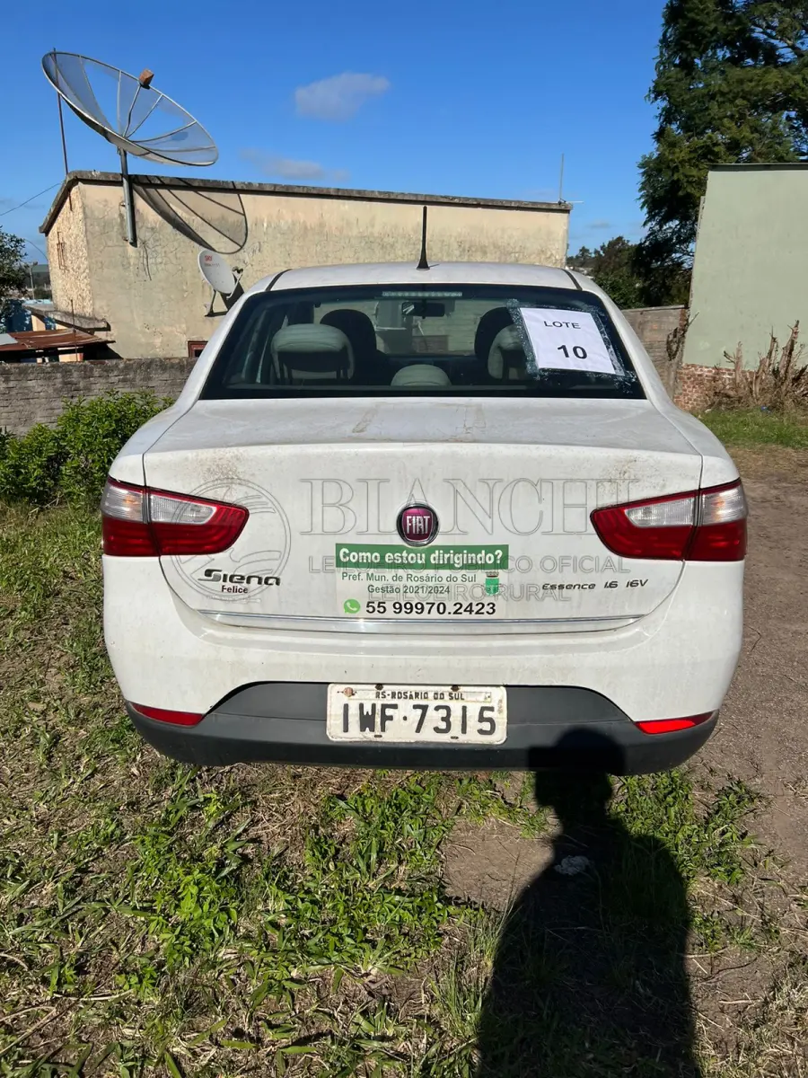 LOTE 010 - FIAT/ SIENA ESSENCE 1.6  
ANO: 2014/2015