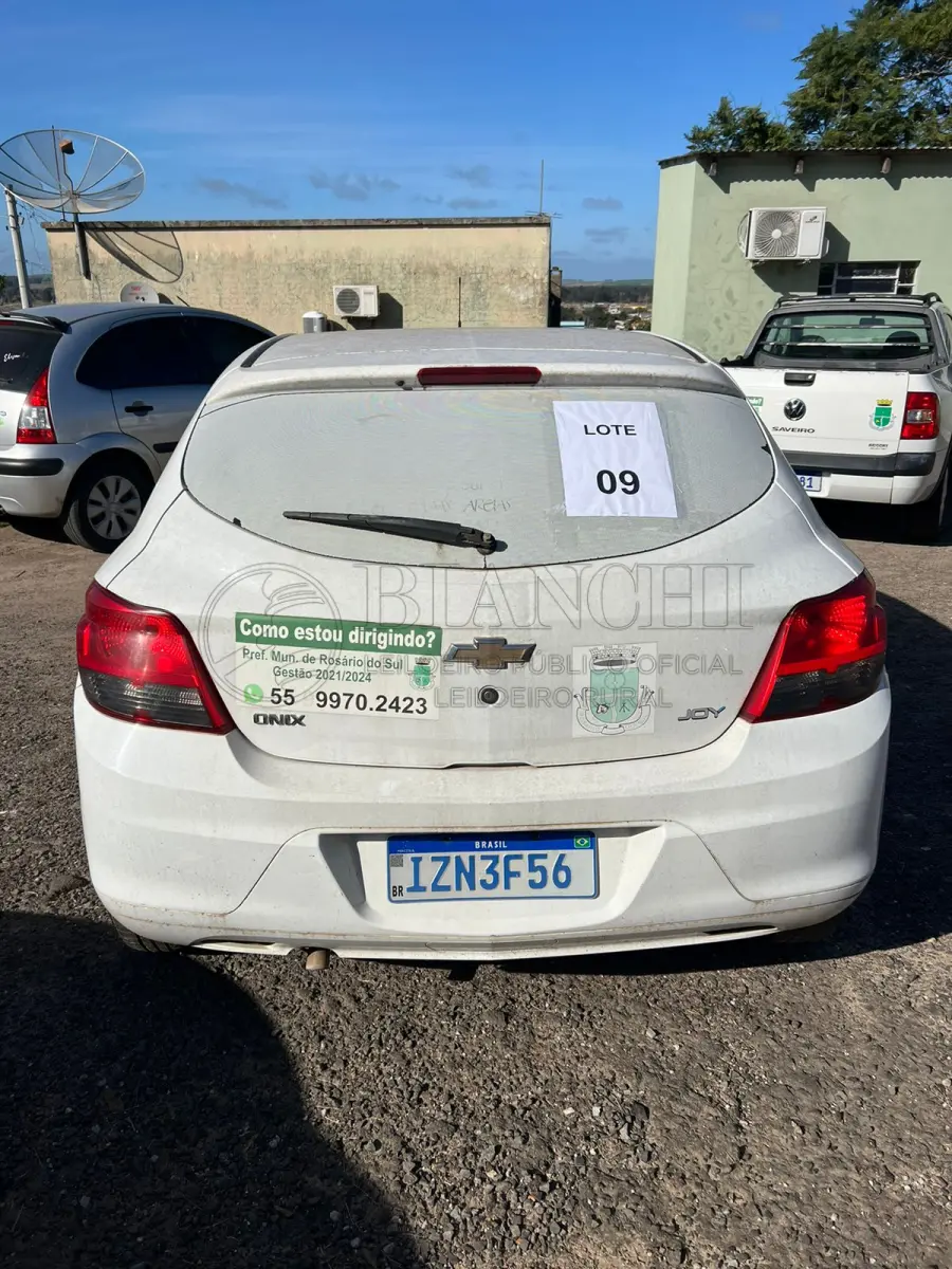 LOTE 009 - CHEVROLET/ ONIX 10MT JOYE 
ANO: 2019/2019
