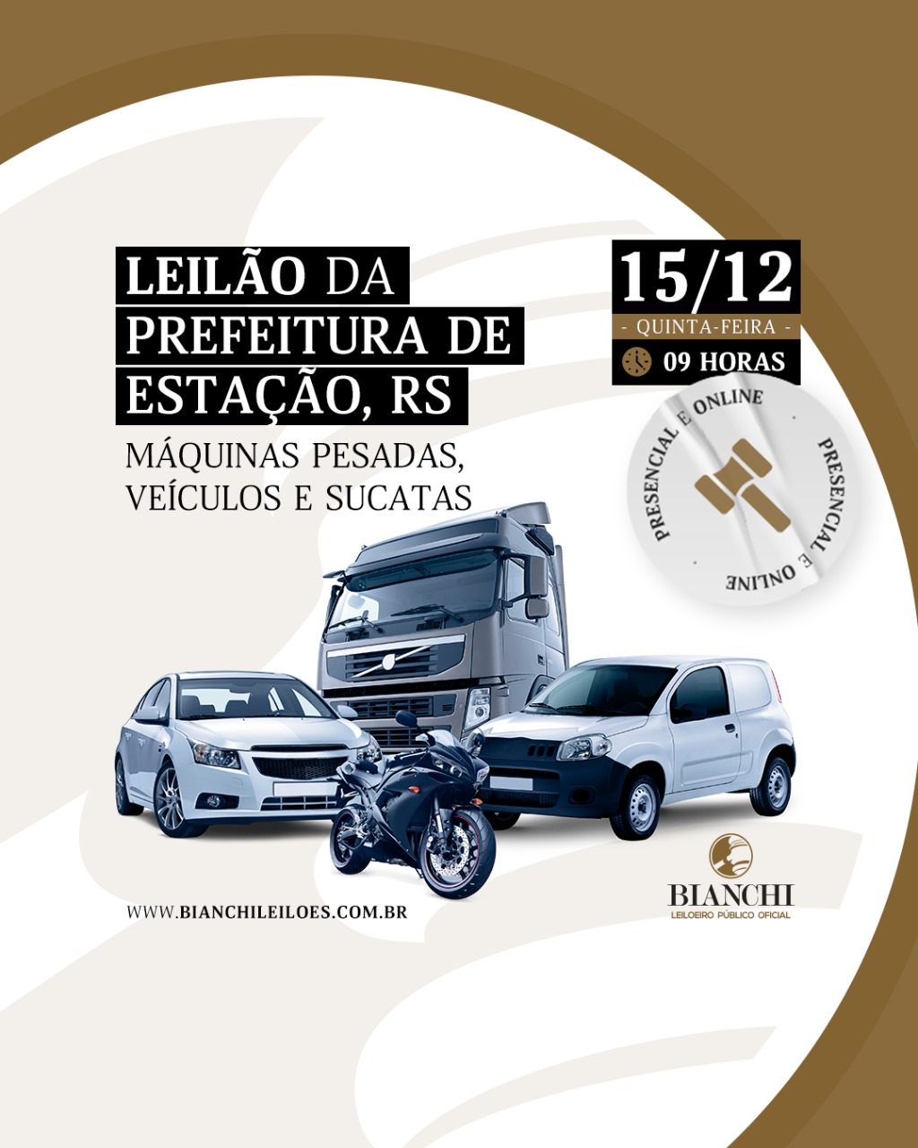 LEILÃO PREFEITURA DE ESTAÇÃO/RS